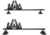 SeaSucker Monkey Bars Ski Carrier, Black, SX6154