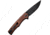SENCUT Crowley Wood Folding Knife, 4.5in Closed, 3.5in Black Stonewash D2 Tool Steel Blade, Brown Wood Handle, Nylon Case, S21012-5