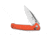 SENCUT Glenspar Thumb Stud &amp; Crossbar Lock Knife Orange G10 Handle 3.45inch Satin Finished 9cr18mov Blade