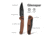 SENCUT Glenspar Thumb Stud &amp; Crossbar Lock Knife Brown Canvas Micarta Handle 3.45inch Black 9cr18mov Blade