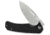 SENCUT Skarnax Flipper/thumb Stud Folding Knife 3.79inch Satin 9cr18mov Drop Point Plain Edge Blade, Black G10 Handle - S24025-1