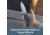 SENCUT Skarnax Flipper/thumb Stud Folding Knife 3.79inch Satin 9cr18mov Drop Point Plain Edge Blade, Blue Canvas Micarta Handle - S24025-3