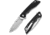 SENCUT Stratex Flipper &amp; Thumb Stud Knife Black G10 Handle 3.17inch Satin Finished 9cr18mov Blade