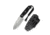 Toxodon Fixed Blade Knife 4.57" Satin 9Cr18MoV Drop Point Plain Edge Blade, Black G10 Handle &amp; Kydex Sheath