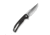 Vornix Flipper Knife Black Canvas Micarta Handle (3.65" Satin Finished 9Cr18MoV Blade)