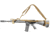 Sentry Fixed Stock Multi-Point Sling, Coyote Brown, 22TP01CB
