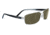 Serengeti Trapani Sunglasses - Satin Black/Gray Stripe Frame, 555nm Polarized Lenses 7597