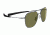 Serengeti Aerial Sunglasses, Shiny Hematite Frame, Polarized 555nm Lens, 7978