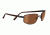 Serengeti Agazzi Sunglasses - Satin Dark Brown Frame, Polar PhD Drivers Gold Lenses 7565