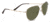 Serengeti Alghero, Polarized 555nm, Modified Aviator, Unisex, Shiny Soft Gold, Medium 8542