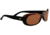 Serengeti Bella Sunglasses - Shiny Black Cork Frame and Polarized Drivers Lens 7747