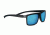 Serengeti Brera Sunglasses, Sanded Black / Matte DarkGunmetal Frame, Polarized 555nm Blue Lenses, 8210