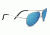 Serengeti Carrara, Polarized 555nm Blue, Aviator , Unisex, Shiny Silver, Medium 8547