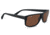 Serengeti Claudio Single Vision Prescription Sunglasses, Satin Black Frame, Polarized, Photochromic, 8558SV