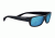 Serengeti Merano Sunglasses, Satin /Shiny Black Frame, Polarized 555nm Blue  Lens, 8267