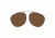 Serengeti Palmiro Clip Sunglasses, Shiny Dark Gunmetal Frame, Polar PhD Drivers Lens, 8057