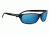 Serengeti Pisa Sunglasses, Shiny Black Frame, Polarized 555nm Blue  Lens, 8272
