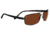 Serengeti San Remo Single Vision Prescription Sunglasses, Satin Dark Brown / Black Tortoise Frame-7609SV
