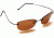 Serengeti Stratus Titanium PolarMax Rimless Sungalsses - Henna Frame Driver Polarized Photochromic Lens - 6844