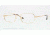 Sferoflex SF2258 Single Vision Prescription Eyeglasses 108-54 - Gold Frame, Demo Lens Lenses