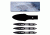 Shadow Cutlery Black Hornet Triple Thrower Set, Black, .8 LB SH3570