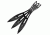 Shadow Cutlery Black Hornet Triple Thrower Set, Black, .8 LB SH3570