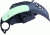 Shadow Tech Street Fighter Karambit, Moonglow G-10 Handle, Black Plain, NO STSFKBPMG