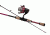 Shakespeare Amphibian Spinning Combo, Pink 182398