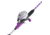 Shakespeare Jellyfish Spincast Combo, 3.5/1, 5, 5ft. 6in. Rod Length, Medium Power, 2 Pieces Rod, Purple, JLYF10/56M-P