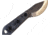 Shed Knives Skur Mic Fixed Blade Knife, 3.25in, Heat-Treated Stainless Blade, Black, SK23SKMB