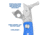Sheffield Mini Ultimate Lock Back Utility Folding Knife, Blue, 12116
