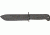 Sheffield MOD Pattern Fixed Knife, black phosphate coated carbon steel blade, fiber handle SHE004