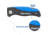 Sheffield Quick Change Lock Back Utility Folding Knife, 4in, ABS Handle, Blue, 12119