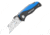 Sheffield Quick Change Lock Back Utility Folding Knife, 4in, ABS Handle, Blue, 12119