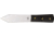 Sheffield Throwing Fixed Knife, polished stainless blade, Black composition handle SHE010