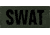 Shellback Tactical SWAT ID-Placard, Hook Back, 2 x 5inch, Black on Olive, One Size Fits Most SBT-X213230-SWT-BO