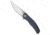 Shirogorov Q95 Ursus Folding Knife, 3.75in, ELMAX, Trailing Point Blade, Micarta, Blue Handle, Blue/Gray, 8.75 inch, BHQ-219301
