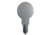 Shootsteel Evil Roy Target System, 3/8in AR550, Round Target Only, Gray, 10 inch, 1073050943535