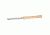 Shop Fox HSS Lathe Chisel 3/4in Oval Skew D3816