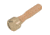 Shop Fox Turned-Polished Brass Head Mallet, Maple Handle, 8 oz. D2809