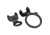Shrewd Sidekick Umbrella Holder, Black, SMSSIDEKICKUBBK
