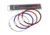 SILIPAC 2mm Plastic Coated Twist Lock Cable Ring, 6in Overall, 4 Pack, Black/Red/Blue/White Plastic Coated, MULTI2MM
