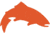 Simms Fishing Products Simms Trout Icon Sticker, Orange, One Size, 13705-821-00