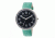 Simplify 2605 The 2600 Watch 40mm, Green Leather Band, Silver Case, Black Face SIM2605