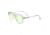 Simplify Carter Polarized Sunglasses, Clear Frame, Green Lens, Clear/Green, One Size, SSU127-C4