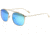 Simplify Collins Sunglasses, Gold Frame, Celeste Lens, Polarized, One Size, SSU104-GD