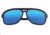 Simplify Reed Polarized Sunglasses - Unisex, Black/Blue, One Size, SSU121-BL