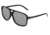 Simplify Reed Polarized Sunglasses - Unisex, Black/Silver, One Size, SSU121-SL
