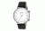 Simplify The 3300 World Time Zone Leather Strap Watch, Black/White, Standard SIM3301