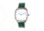 Simplify The 3500 Leather Strap Watch, Forest Green/Silver, Standard SIM3504